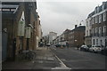 View of flats on Mornington Crescent, Harrington Square and Hampstead Road from Arlington Road