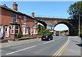 Railway viaduct crossing London Road