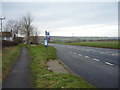 Bus stop on the A64 near Starr Carr Farm