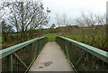 NY3952 : Footbridge Over The River Caldew by Mary and Angus Hogg