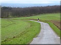SO9639 : A jogger on Bredon Hill by Philip Halling