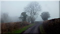 Lane from Bronllys, nearing the A479