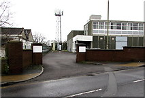 ST4788 : Entrance to Caldicot telephone exchange by Jaggery