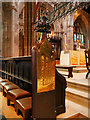SJ8398 : Manchester Cathedral, Joshua Brookes Plaque by David Dixon