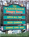 Sign for the Scarborough public house, Seamer