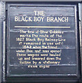 Plaque on old coal wagon, Shildon