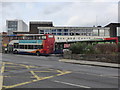 Blockaded bus station, Exeter