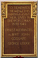 TQ5096 : St Mary the Virgin, Stapleford Abbotts - War Memorial WWII by John Salmon