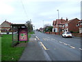 Bus stop and shelter on Scarborough Road (A1039), Filey