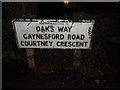 Footpath sign by Stanley Park Road, Carshalton