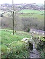 Stile on footpath from Dean House Farm to Brook Terrace, Midgley