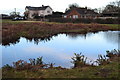 Pond and houses