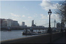 TQ2777 : View of Battersea Power Station from the Embankment #2 by Robert Lamb