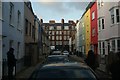 View of brightly coloured houses on Godfrey Street