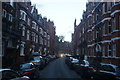 View up Culford Street from Blacklands Terrace