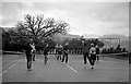 Volleyball at the Outward Bound School in Ullswater, Cumbria