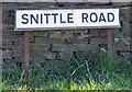 Snittle Road sign