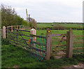 Footpath gateway adjacent to Jericho Lodge towards Whissendine