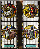 SK9772 : Stained glass window detail, St Nicholas' church, Lincoln by Julian P Guffogg