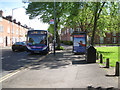 Bus stop, Coventry Road by Priory Park, Warwick