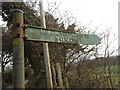 Old path sign to Sidlow