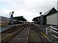 Barmouth station from the level crossing