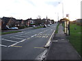 Bus stop and shelter on High Street (A690), Meadowfield