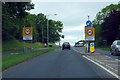 The B6383 entering Barnoldswick