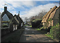 Great Wilbraham: thatched houses in Temple End