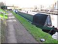 Steely Dan, narrowboat on Grand Union Canal winter moorings