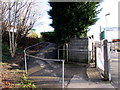 ST0896 : Quakers Yard railway station access path by Jaggery