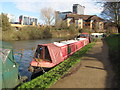 Papillon, narrowboat on Grand Union Canal winter moorings