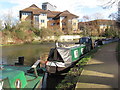 Wanapitei, narrowboat on Grand Union Canal winter moorings