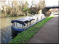 Rose Alice, narrowboat on Grand Union Canal winter moorings