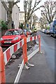 Roadworks on Chertsey Road, Woolcott Park