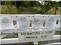 Wind farm protest , Milnacraig of Kilry