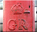 Cypher, George V postbox on Queensgate, Bridlington