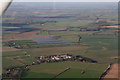 Solar installation under construction by Rats Pen Lane, Authorpe: aerial 2016