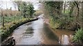 A ford in flood after heavy February rains