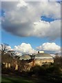 The glass house roofs of Sheffield Botanical Gardens