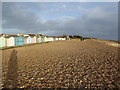 Beach huts at Ferring