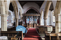 TF1181 : Interior, All Saints' church, Holton Cum Beckering by Julian P Guffogg