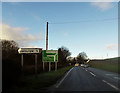 A458 at Llangynyw junction