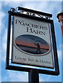 Sign for the Poachers Barn Public House