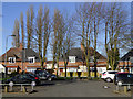 Car park and housing in Parkfield, Wolverhampton