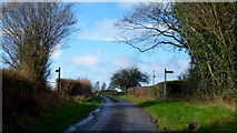 SO3051 : Footpath signs near Bower Cottage by Jonathan Billinger