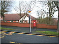 TA0486 : Bus stop and Elizabeth II postbox on Sea Cliff Road, Scarborough by JThomas