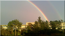 SN5981 : Double rainbow, Aberystwyth University by Rudi Winter