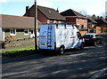 Malpas Landscapes van in Yewberry Lane, Newport