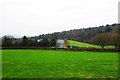 Looking across a field to Quantry Lane, near Romsley, Worcs